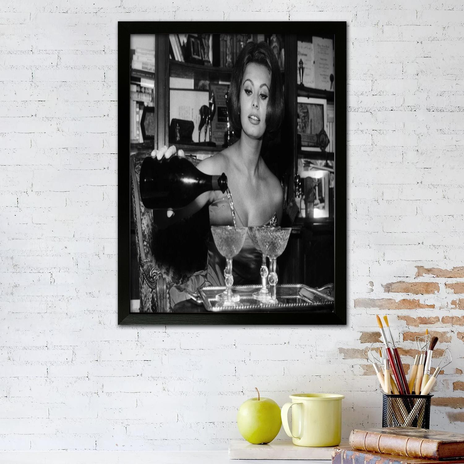 sophia loren Canvas Art Poster - Photography Hobby recension och pris