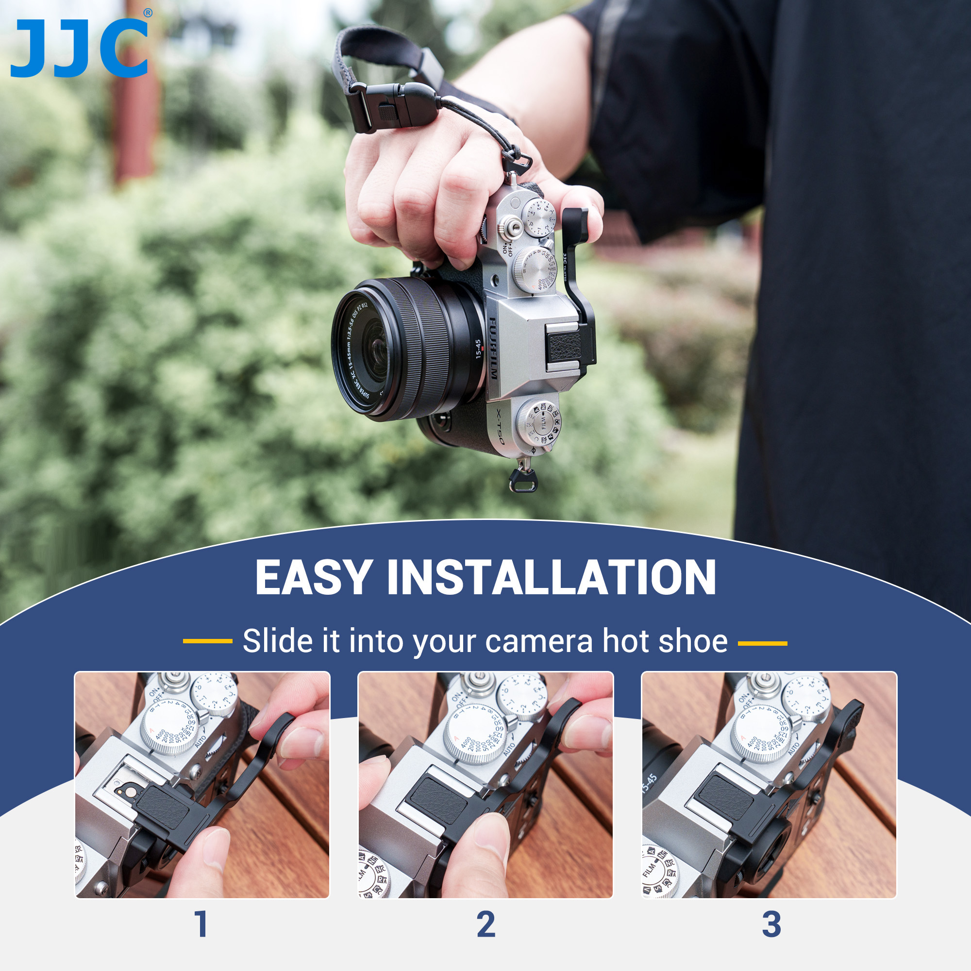 JJC Deluxe Metal Thumb Up Grip - Camera Battery Grip recension och pris