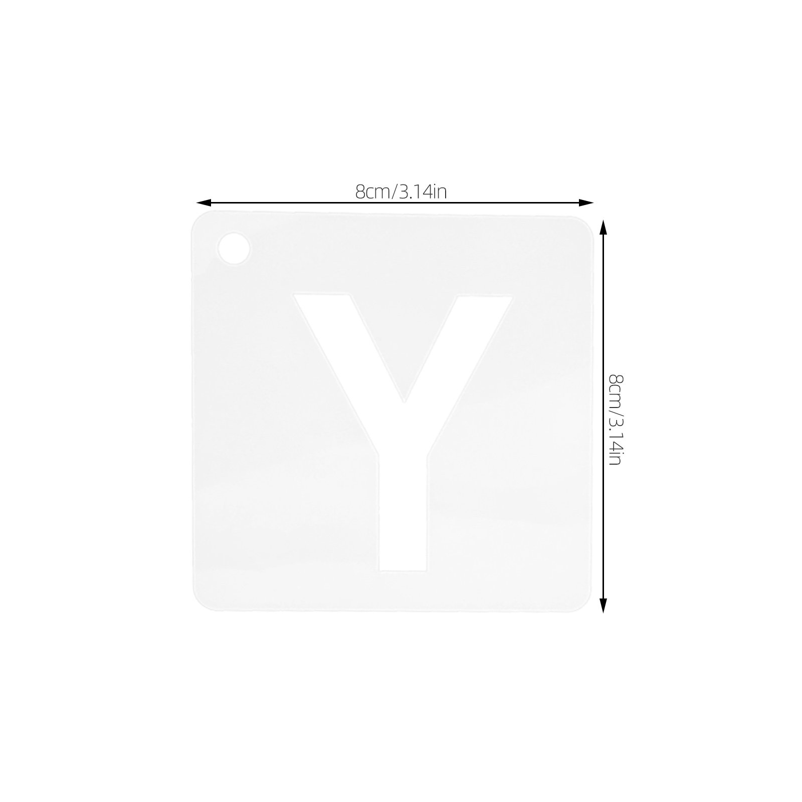 1Set Plastic Alphabet Stencils - Photography Font recension och pris