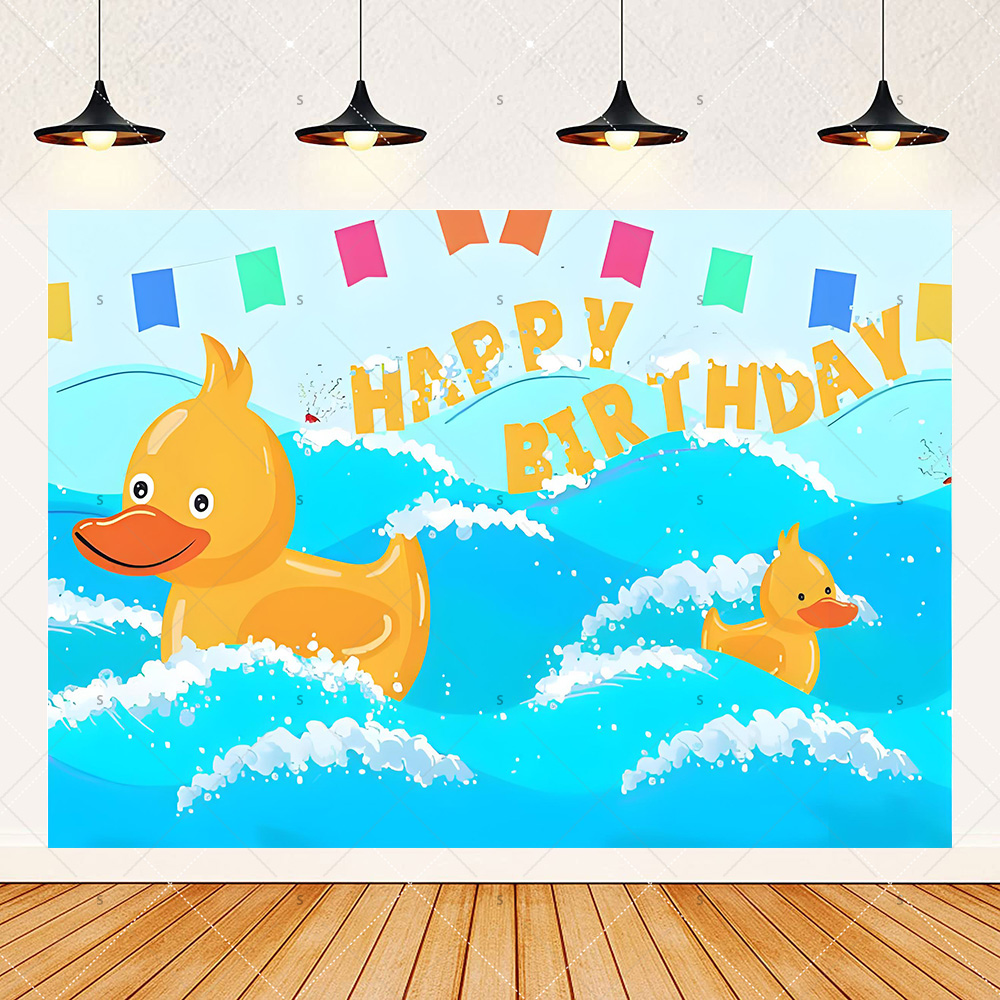 Cartoon Yellow Duck Theme Birt - Photography Yellow recension och pris