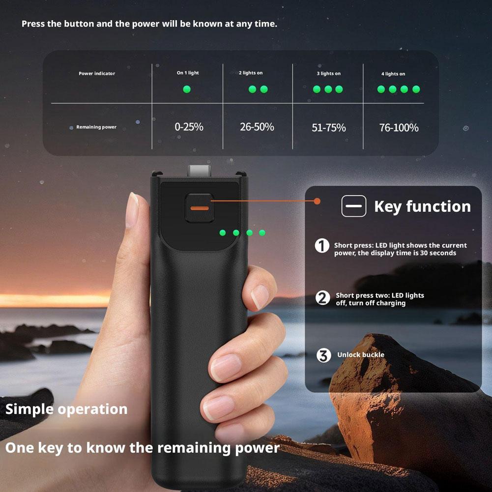 For DJI POCKET 3 Extended Batt - Camera Battery Grip recension och pris