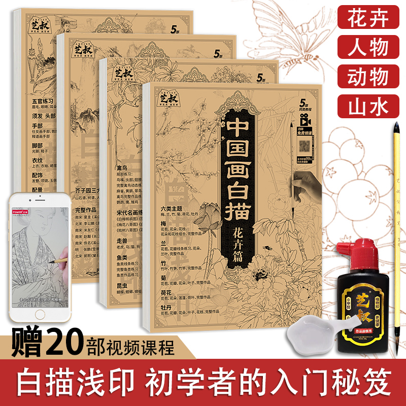 4 copies of Chinese painting w - Photography Types recension och pris