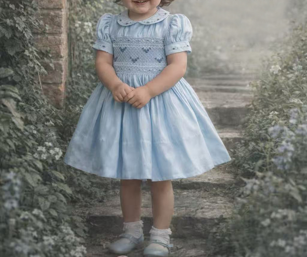 0-6Y Baby Girl Summer Blue Han - Photography Vintage recension och pris