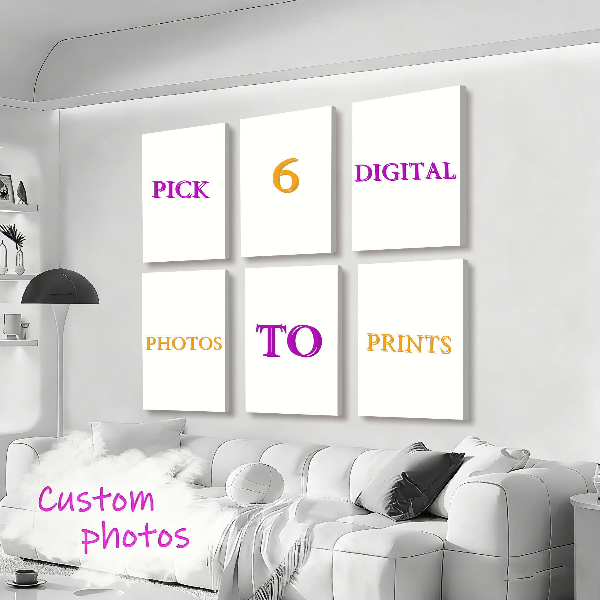 6pcs/set Custom Canvas Prints  - Photography Course recension och pris