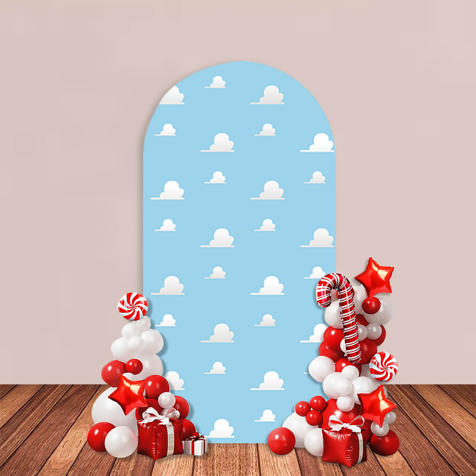 Happy Birthday Arch Backdrop C - Photography Yellow recension och pris